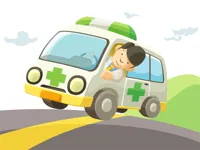 Cartoon Ambulance Slide image