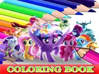 Coloring Book for My Little Pony image