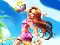 Beach volleyball 3D image