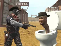 Cowboy vs Skibidi Toilets image