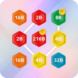 2048 Lanțul Hex Merge