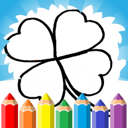 4 Leaf Clover pagina de colorat