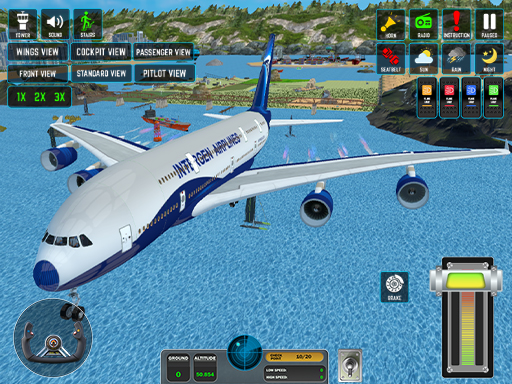 Avion de pasageri: zborul 3D