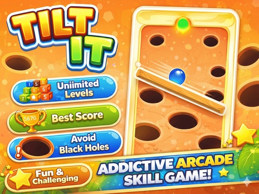 Înclinați-l joc de îndemânare arcade Addictive