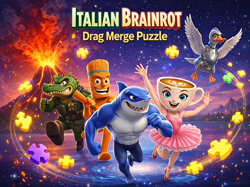 Italian Brainrot Drag Combe Puzzle