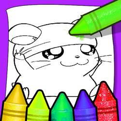 Anime Animale de colorat pagini