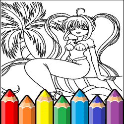 Anime Princess Pagini de colorat
