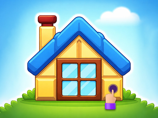 House Build puzzle joc