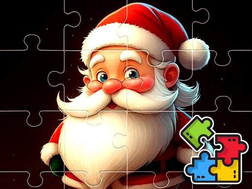 Puzzle de Crăciun cu Moș Crăciun