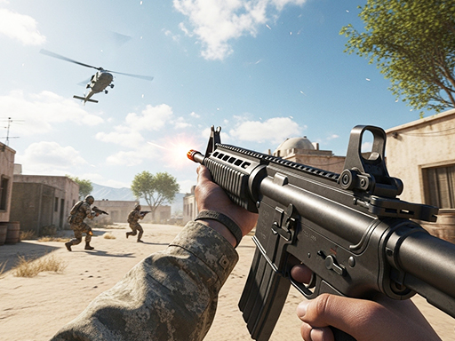FPS joc de fotografiere: 3D Gun Game
