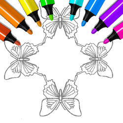 Fluture Pagini de colorat Copii