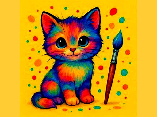 BTS drăguț Kitty de colorat