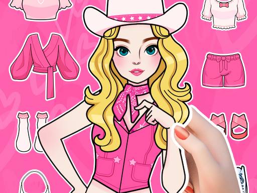 Papusa de hartie makeover rochie de până