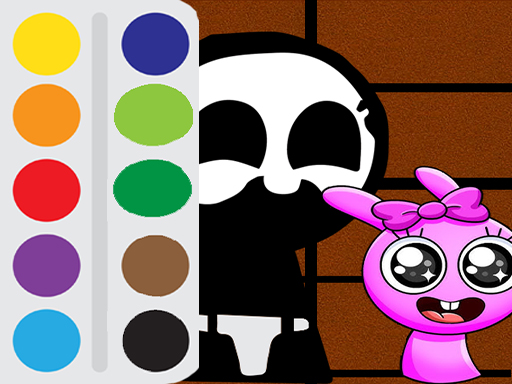 Baby Sprunki incredibox de colorat