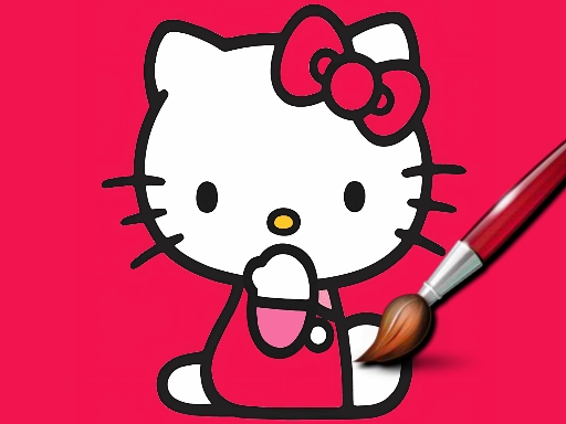 Easy de colorat Kitty